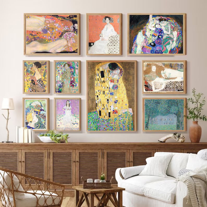 Set of 100 Gustav Klimt Printable Art