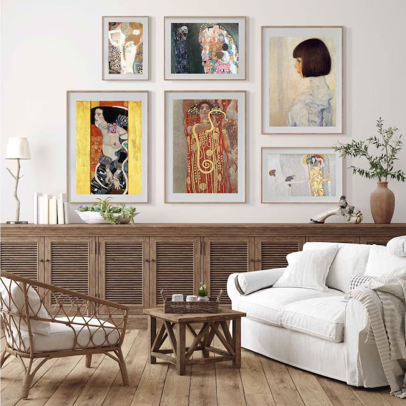 Set of 100 Gustav Klimt Printable Art