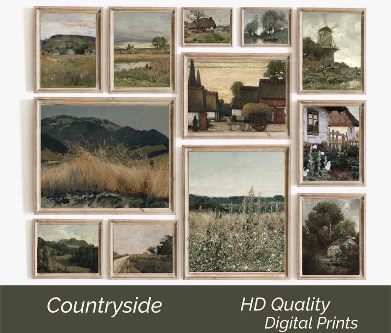Set of 400 French Decor Vintage Art Prints