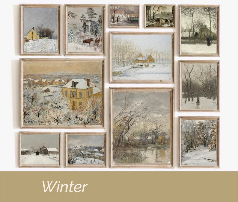 Set of 400 French Decor Vintage Art Prints