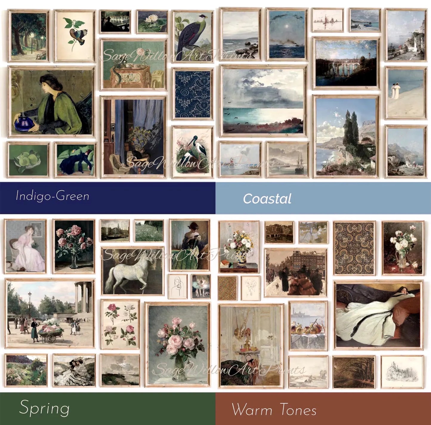 Set of 2000 Vintage Gallery Printable Wall Art