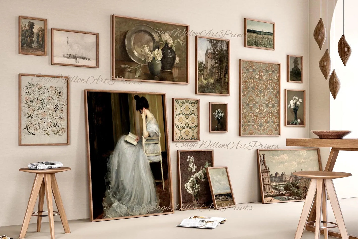 Set of 2000 Vintage Gallery Printable Wall Art