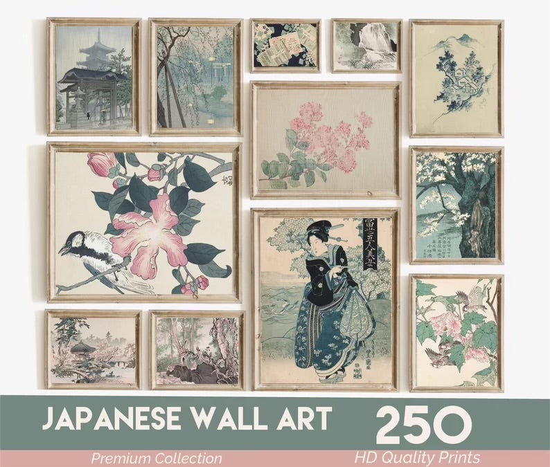 250 Japanese Wall Art Prints for Home and Office Decor