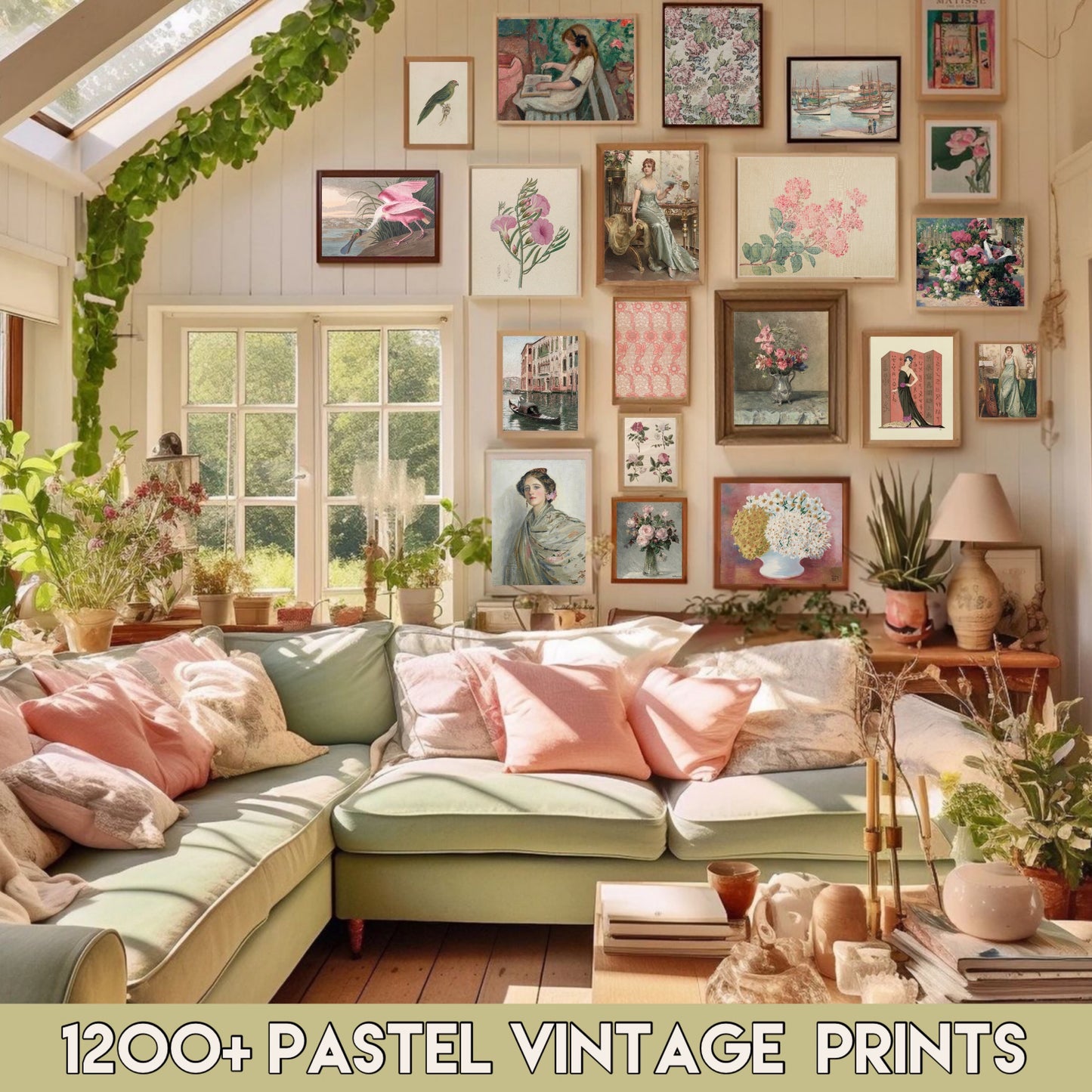 1200 Pastel Vintage Printable Art