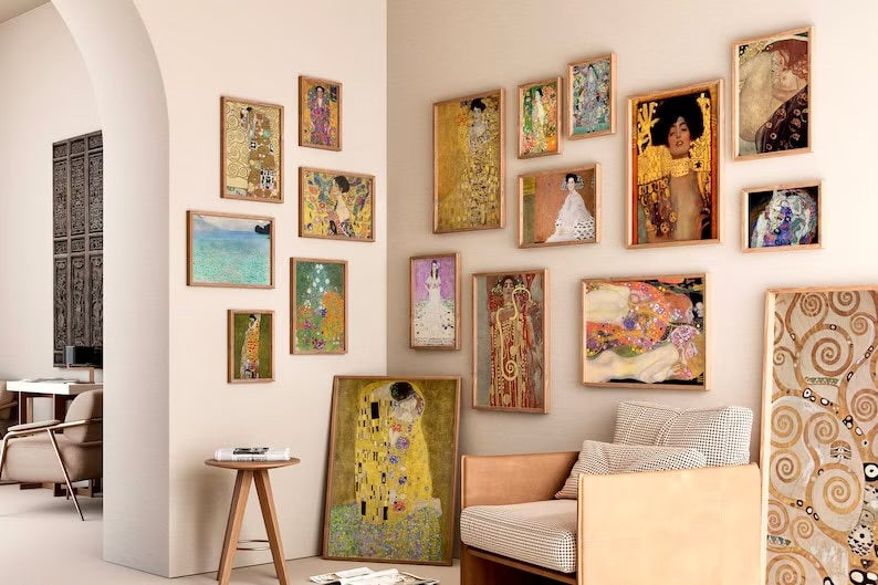 Set of 100 Gustav Klimt Printable Art