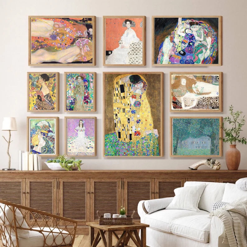 500+ Eclectic Printable Wall Art Set, Maximalist Sophisticated Home Decor