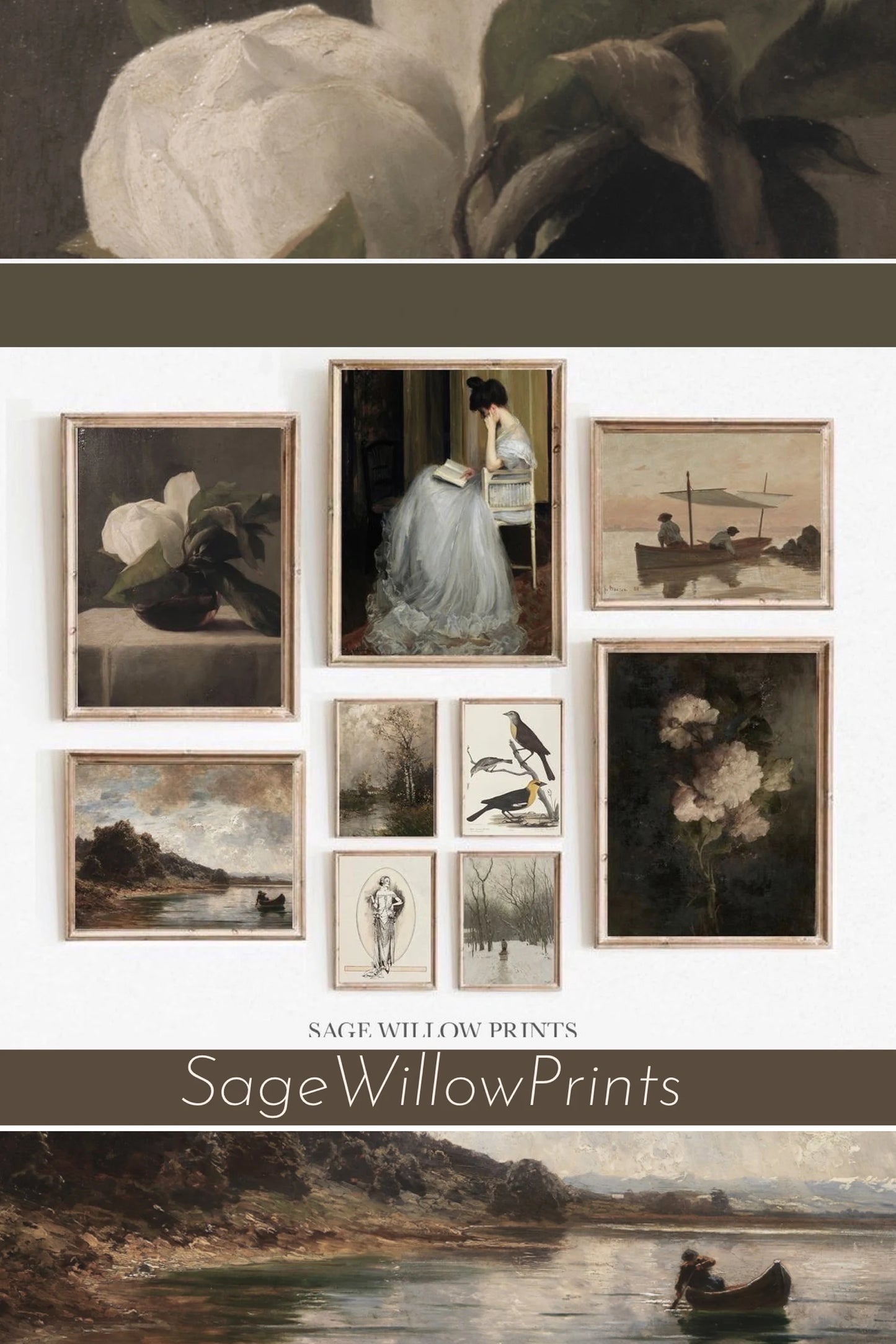 400 Printable Gallery Wall Art Set of Antique Paintings