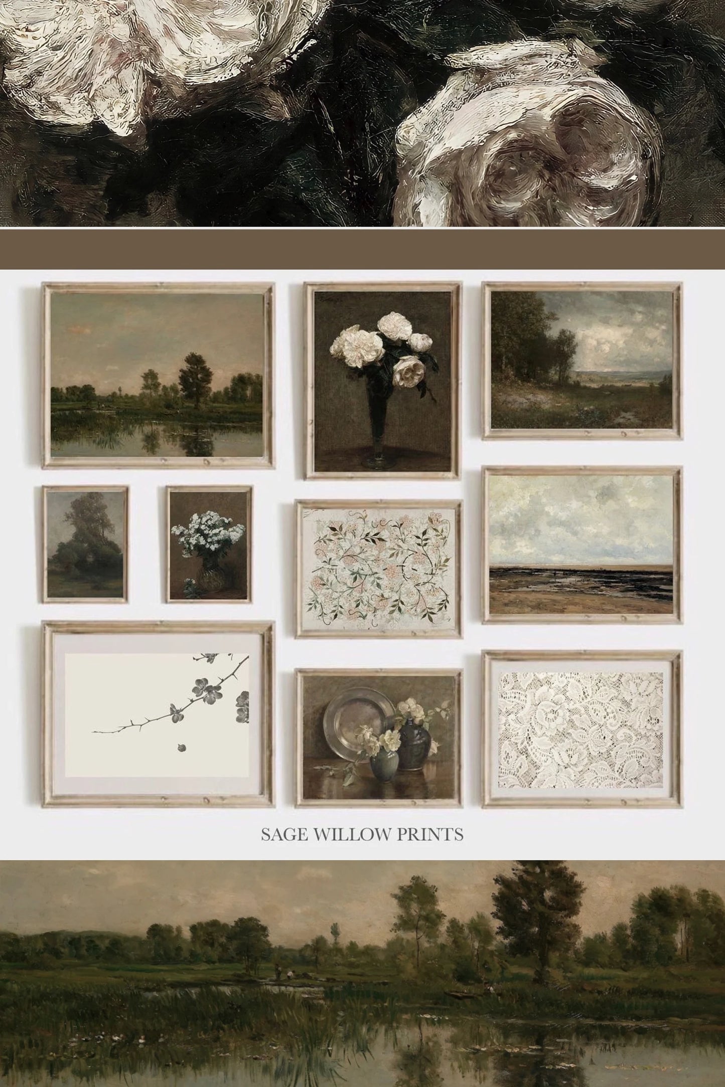 400 Printable Gallery Wall Art Set of Antique Paintings