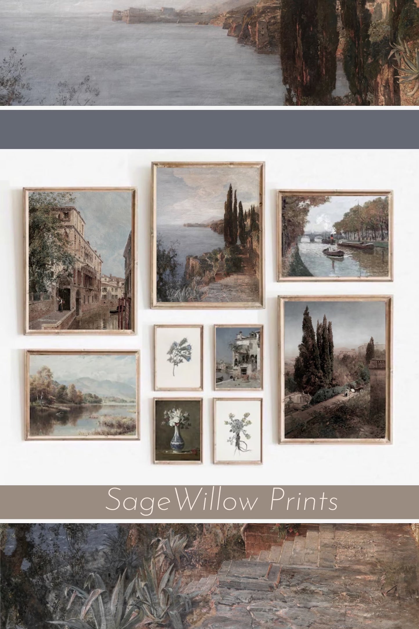 400 Printable Gallery Wall Art Set of Antique Paintings