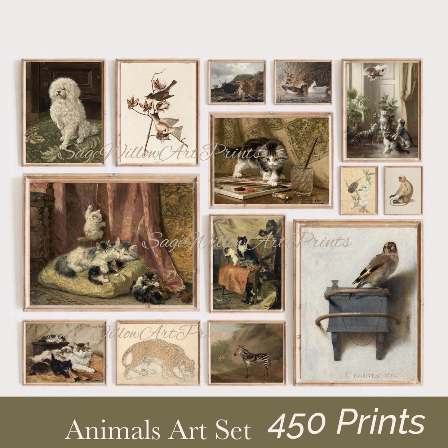 Animal Lovers Gift Set of 450 Downloadable Art