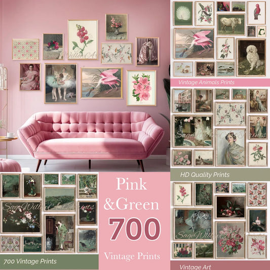 Coquette Room Decor, 700 Vintage Prints