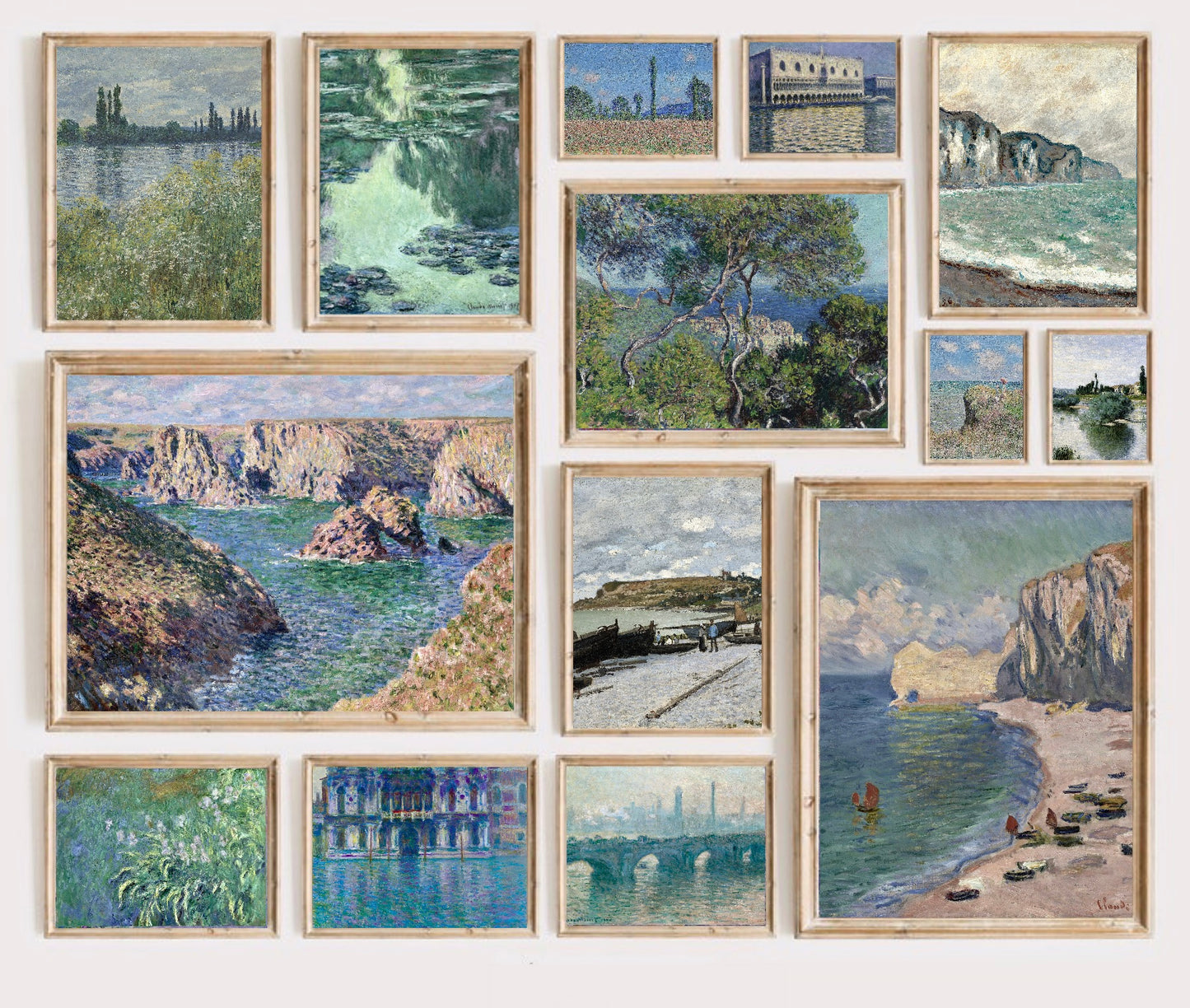 Claude Monet Set of 250 Digital Art Prints, Printable Art